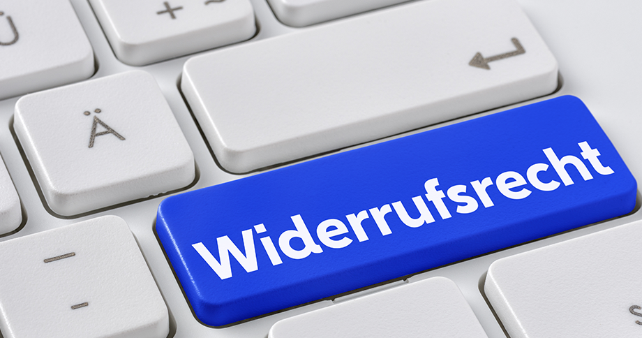 Tastatur mit Widerrufs-Taste