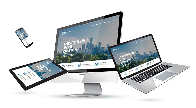 Makler-Website auf Desktop, Tablet und Smartphone